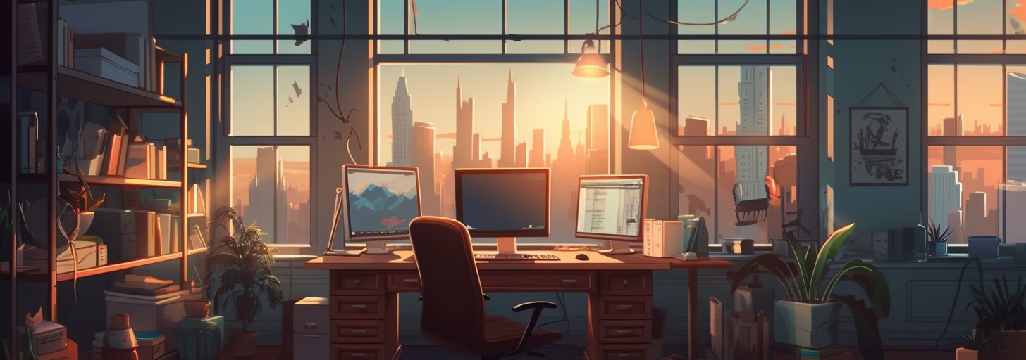 home office by midjourney v5